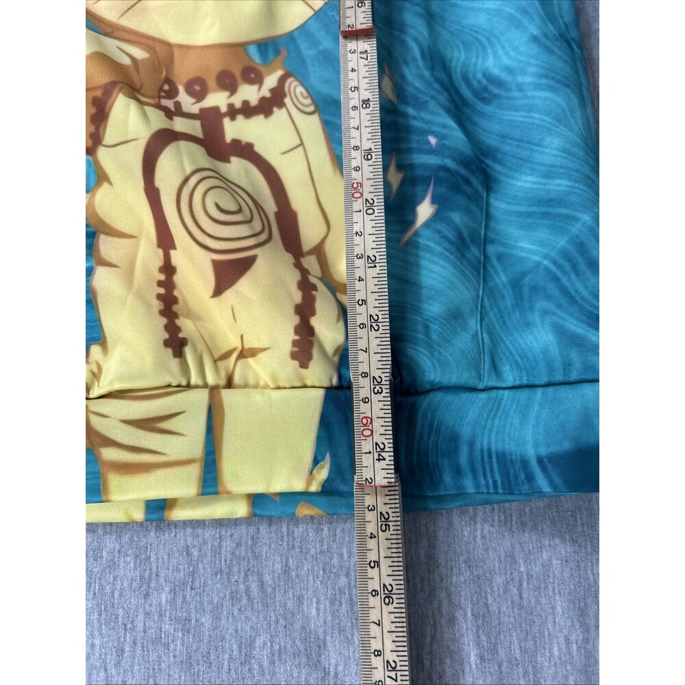 Naruto Hoodie, Men’s Small, Teal & Yellow, New Without Tags, Read Des. - Picture 10 of 12